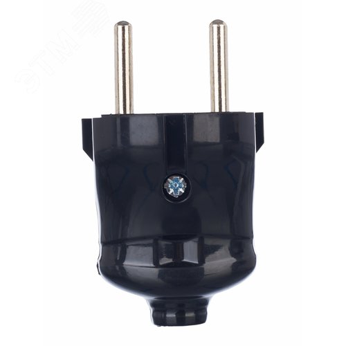 Вилка штепсельная черная 6 А - фото 5