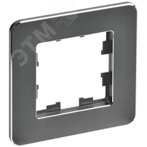 Изображение товара BRITE Рамка 1 пост РУ-1-1-Бр металл титан RE IEK (шт)