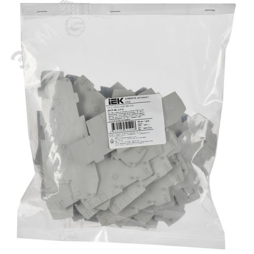 ARMAFIX Заглушка торцевая для клеммы CP-ML 2 уровневой с ножевым размыкателем 2,5мм2 серая IEK - фото 3
