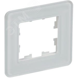 Изображение товара BRITE Рамка 1 пост РУ-1-2-Бр стекло белый RE IEK (шт)