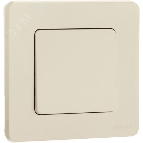 Выключатель 1-клавишный 10АХ безвинтовое крепление слоновая кость INSPIRIA - фото 6