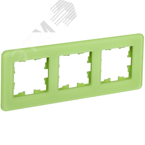 BRITE Рамка 3 поста РУ-3-2-Бр стекло эко грин RE IEK - фото 1