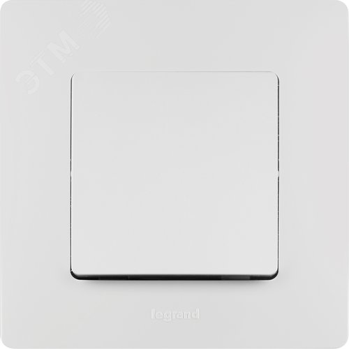 Выключатель 1-клавишный проходной 10А безвинтовое крепление белый ETIKA - фото 6