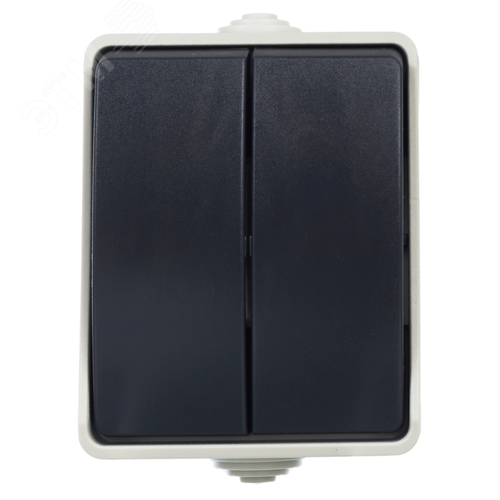 ФОРС Выключатель двухклавишный наружный IP54 - фото 4