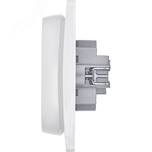 Розетка 2-местная с заземлением с защитными шторками 16А в сборе белый INSPIRIA - фото 3