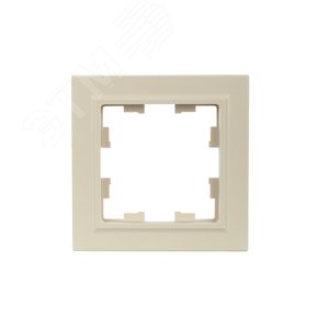BRITE Рамка 1 пост РУ-1-БрКр бежевый - фото 2
