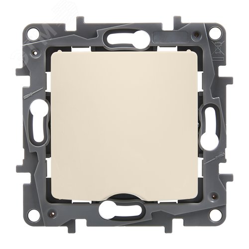 Вывод кабеля с зажимом для кабеля слоновая кость ETIKA - фото 5