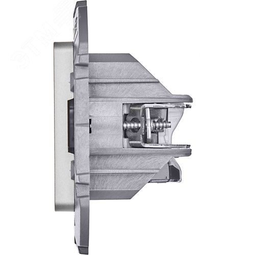 Розетка компьютерная двойная RJ45 категория 5Е UTP алюминий INSPIRIA - фото 5