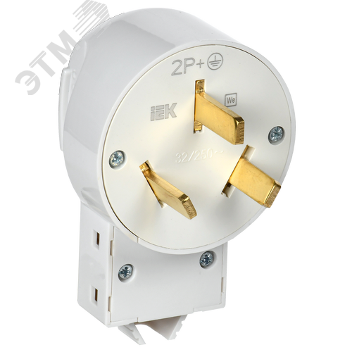 Изображение товара Вилка разборная для плиты с з/к 32А белая Впл10-К IEK (шт)