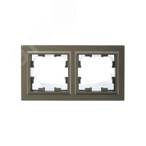 BRITE Рамка 2 поста IP44 РУ-2-БрШ-44 шампань - фото 2