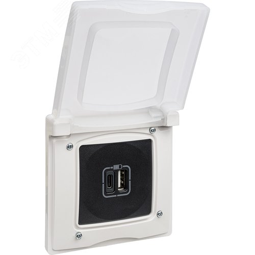Изображение товара Рамка 1-местная с защитной крышкой IP44 белый ETIKA (шт)