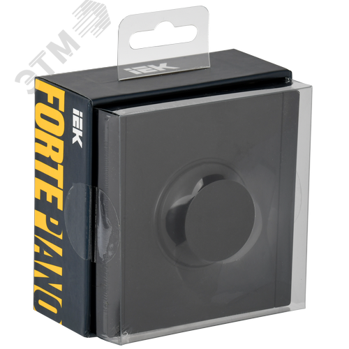 FORTE&PIANO Светорегулятор поворотно-нажимной 600Вт FP154 черный IEK - фото 2