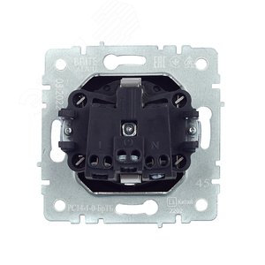 BRITE Розетка с заземлением с защитными шторками 16А РС14-1-0-БрТБ темная бронза - фото 4