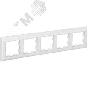 BRITE Рамка 5 постов РУ-5-Бр белый/белый IEK - фото 1