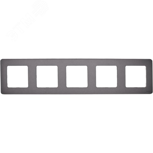 Рамка 5-местная дымчатый INSPIRIA - фото 2