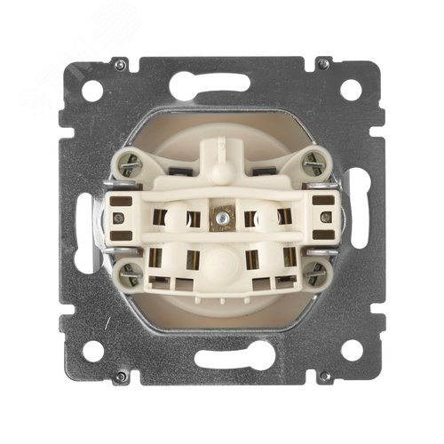 Розетка 1-местная без заземления без защитных шторок 16А слоновая кость VALENA - фото 3