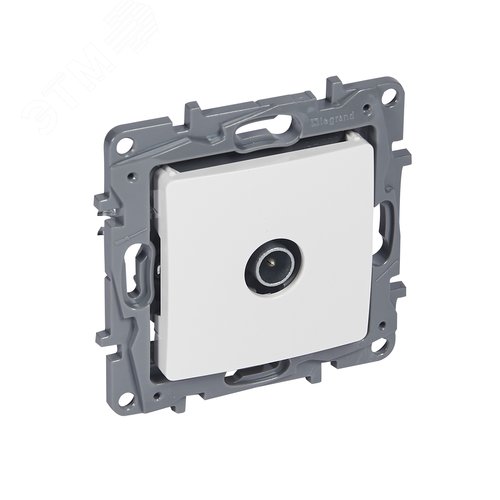 Розетка TV тип звезда белый ETIKA - фото 1