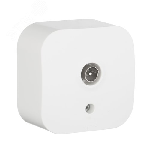 Розетка для открытой установки TV тип звезда белый QUTEO - фото 1