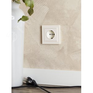 BRITE Розетка с заземлением без защитных шторок 16А РС11-1-0-БрЖ жемчуг - фото 8