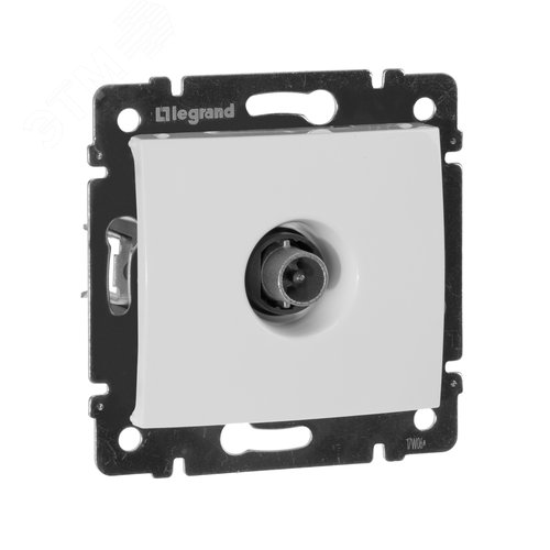 Розетка TV оконечная белый VALENA - фото 1