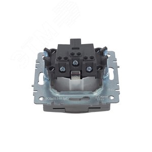 BRITE Розетка с заземлением с защитными шторками и крышкой 16А IP44 РСбш10-3-44-БрС сталь - фото 8