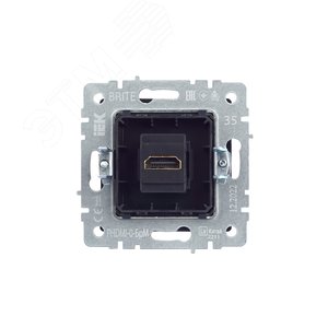 BRITE Розетка HDMI РHDMI-0-БрМ маренго - фото 4