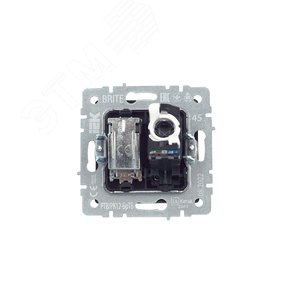 BRITE Розетка двойная TV+RJ45 кат.5E РТВ/РК12-БрТБ темная бронза - фото 4