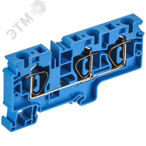 ARMAFIX Клемма пружинная CX10-3 BU 10мм2 трехконтактная синяя IEK - фото 1