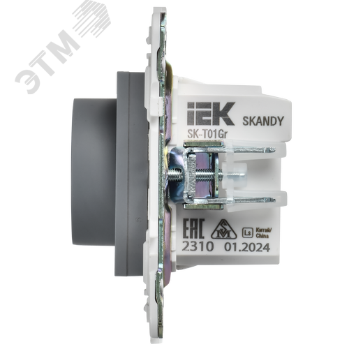 SKANDY Термостат электронный с индикацией SK-T01Gr серый IEK - фото 4