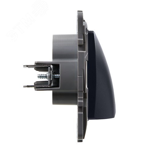 Вывод кабеля с зажимом для кабеля антрацит ETIKA - фото 3