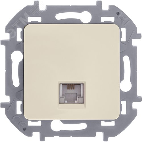 Розетка телефонная RJ11 слоновая кость INSPIRIA - фото 4