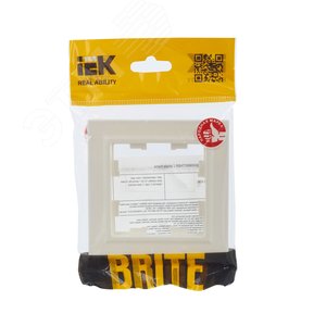 BRITE Рамка 1 пост РУ-1-БрЖ жемчуг - фото 5