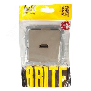 BRITE Розетка HDMI РHDMI-0-БрШ шампань - фото 6