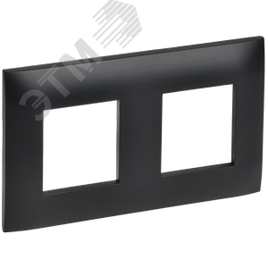 SKANDY Рамка 2-местная SK-F02Bl черный IEK - фото 1