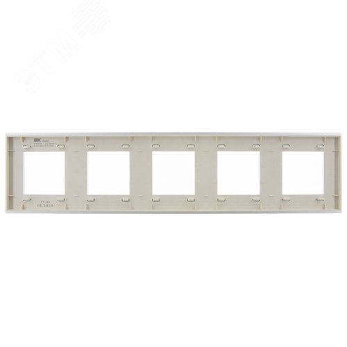 SKANDY Рамка 5-местная SK-F35S металл серебряный IEK - фото 3