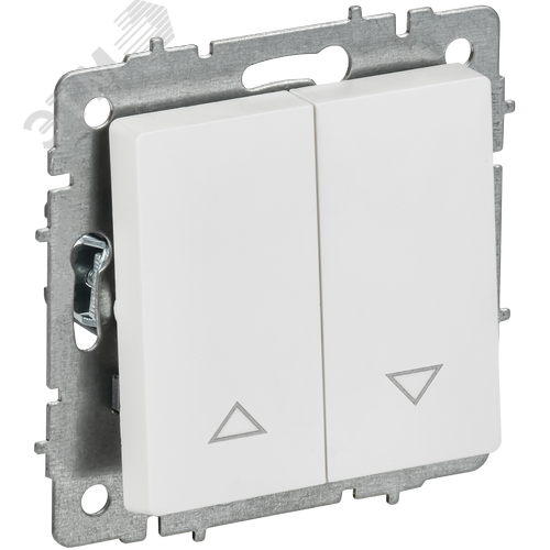 Изображение товара BRITE Выключатель жалюзи 10А ВС10-1-5-БрАБ арктический белый IEK (шт)