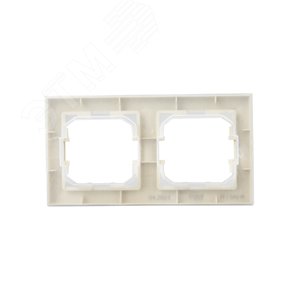 BRITE Рамка 2 поста IP44 РУ-2-БрКр-44 бежевый - фото 4