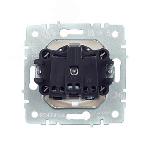 BRITE Розетка с заземлением с защитными шторками 16А РС14-1-0-БрЖ жемчуг - фото 4