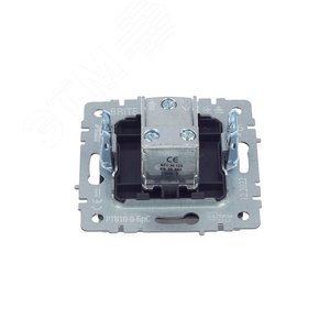 BRITE Розетка TV проходная РТВ10-0-БрС сталь - фото 5