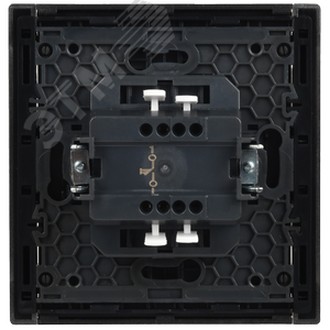 FORTE&PIANO Выключатель 1-клавишный самовозвратный 10А FP510 сталь IEK - фото 5