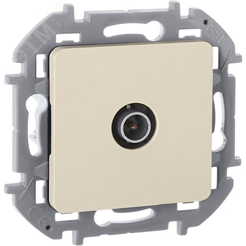 Розетка TV тип звезда слоновая кость INSPIRIA - фото 1