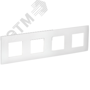 SKANDY Рамка 4-местная SK-F04W арктический белый IEK - фото 1