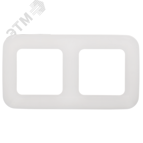 FLITE ARTISTIC Рамка 2-местная РУ-2-А-ФлБ белый IEK - фото 4