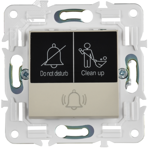 SKANDY Кнопка звонка с индикацией для отелей 10А SK-V17B бежевый IEK - фото 5