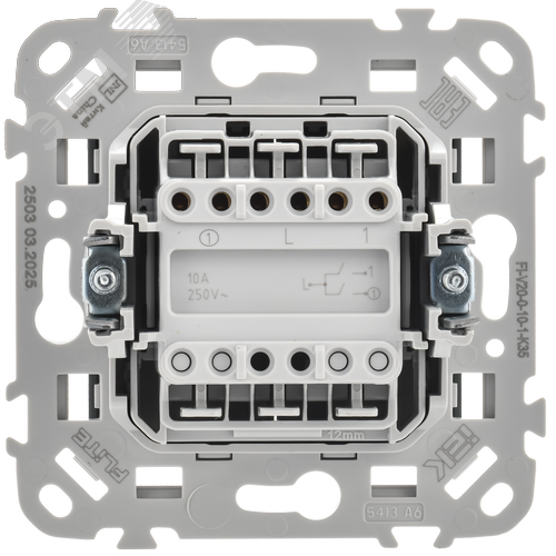 FLITE Выключатель 2-клавишный 10А ВС12-1-0-ФлМ маренго IEK - фото 5