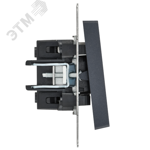 BRITE Выключатель одноклавишный с индикацией 10А ВС10-1-1-БрМ маренго - фото 3