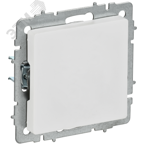 BRITE Заглушка с суппортом МЗ10-БрАБ арктический белый IEK - фото 1