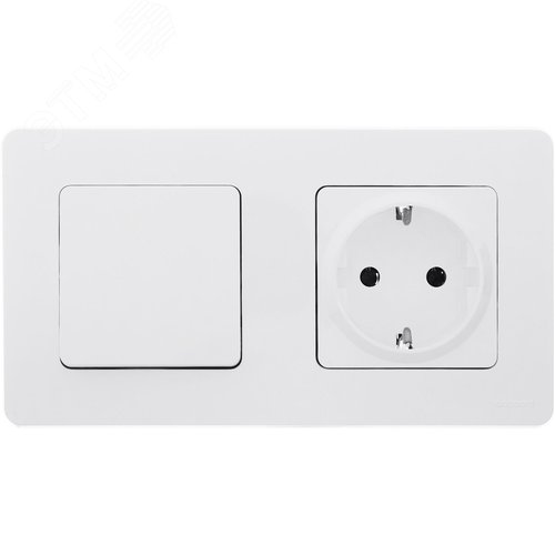 Выключатель 1-клавишный 10АХ безвинтовое крепление белый INSPIRIA - фото 5