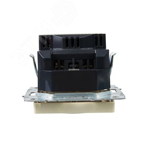 BRITE Розетка с заземлением с защитными шторками 16А с USB A+A 3,1А РЮш10-2-БрКр бежевый - фото 5