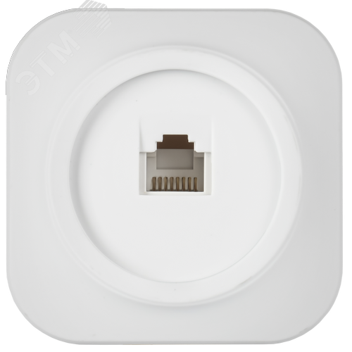 GLORY Розетка для открытой установки компьютерная RJ45 кат.5E РК10-ХБм белый матовый IEK - фото 5